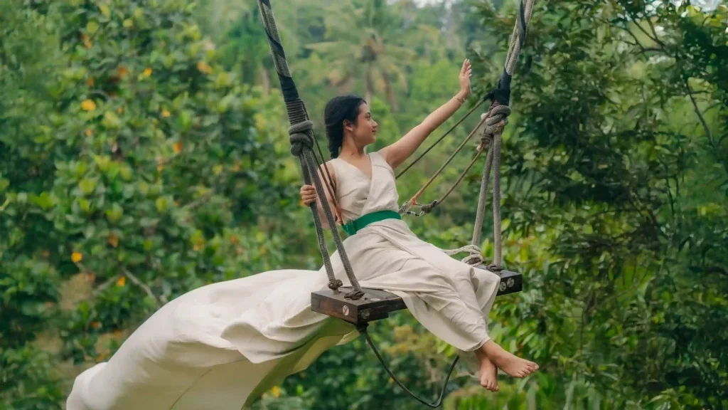 The valley edge at Alas Harum, Ubud