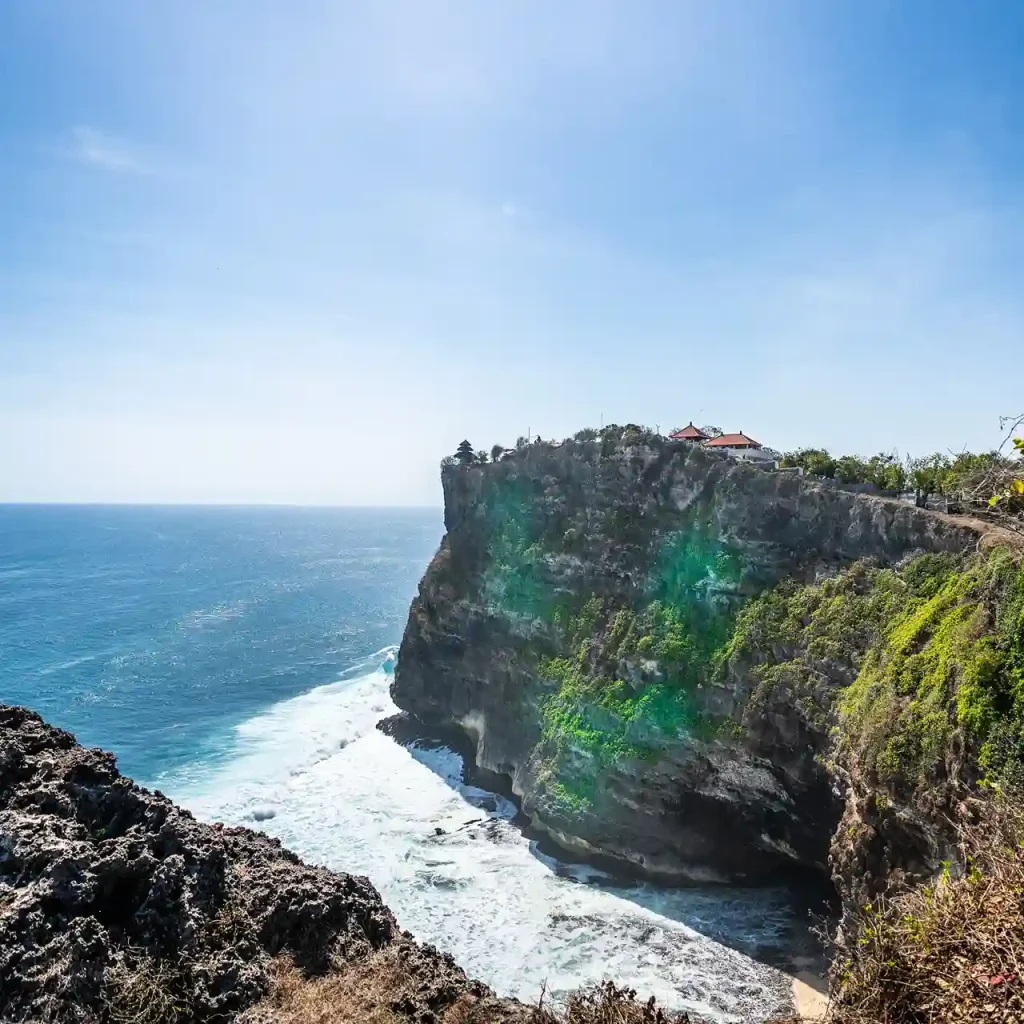 Uluwatu temple on the southern cliffs